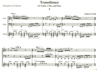【楽譜】ヨーク：ギター，フルート，チェロのためのトランシリエンス