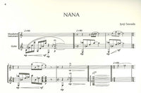 【楽譜】沢田穣治：木管楽器とギターのためのNANA
