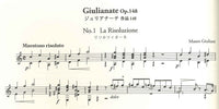 【楽譜】ジュリアーニ：ギターソロのためのジュリアナーテOp.148／私の愛する花の選集Op.46