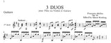 【楽譜】モリーノ：3つの二重奏曲Op.61（G&FlまたはVn）［ワインバーグ校訂］