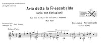 【楽譜】フレスコバルディ：アリアと変奏（ラ・フレスコバルダ）［シャイト編曲］