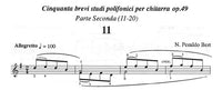【楽譜】ペラルド・ベルト：対位的な50の短い練習曲op.49 Vol.2（No.11-20）［ポデラ運指］