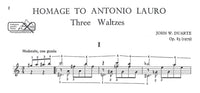 【楽譜】デュアート：ラウロ讃歌Op.83（3つのワルツ）