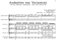 【楽譜】モーツァルト：主題と変奏曲ヘ長調（3G&2ARec）［バイアー編曲］原曲は交響曲第31番「パリ」K.297b
