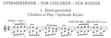 【楽譜】バルトーク：子供のためにVol.1［Brodszky編曲］