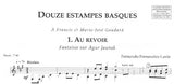 【楽譜】フェルナンデス=ラビエ：12のバスクの版画・第1集