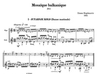 【楽譜】ボグダノヴィチ：バルカンのモザイク（G&中国琵琶）