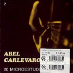 【CD】カルレバーロ〈20のミクロエストゥディオス〉